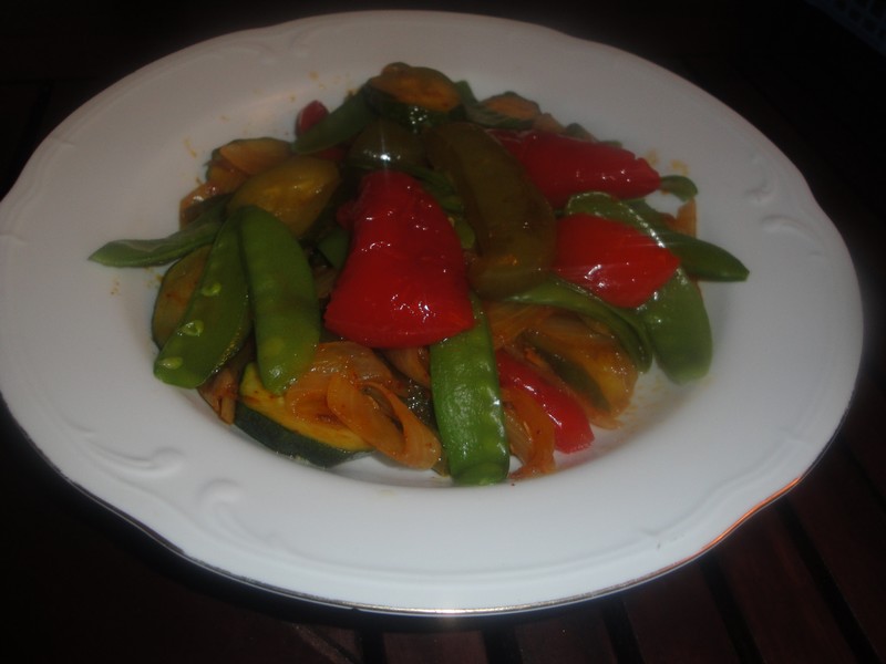 assiette de legumes du sud au colombo