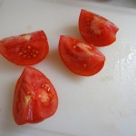 Poêlé de crevettes aux oignons et à la tomate