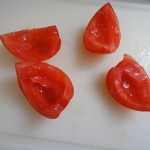 Poêlé de crevettes aux oignons et à la tomate